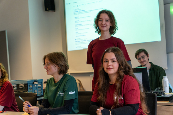 Teinehmer:innen bei NÁBOJ Junior am FH Technikum in Wien 2025