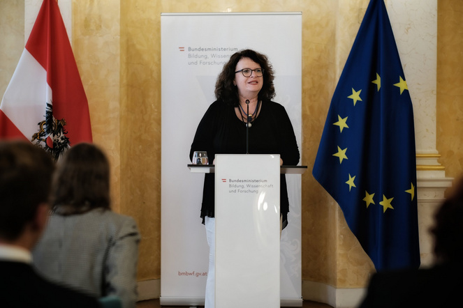 Teilnehmer:innen beim Tag der Wissenschaftsolympiaden 2024
