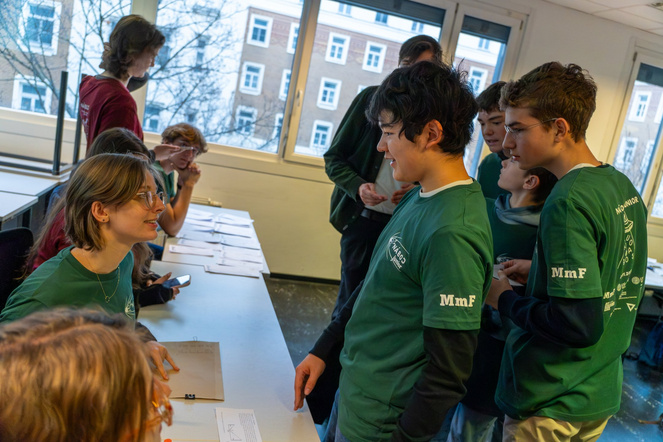 Teinehmer:innen bei NÁBOJ Junior am FH Technikum in Wien 2025