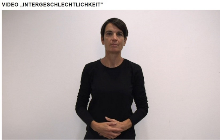 Bild einer Dame mit dem Thema Intergeschlechtlichkeit