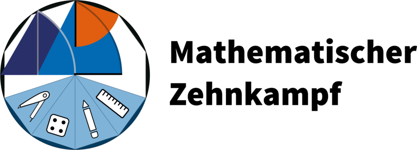 Zehnkampf Logo mit mathematischem Werkzeug in einem Zehneck